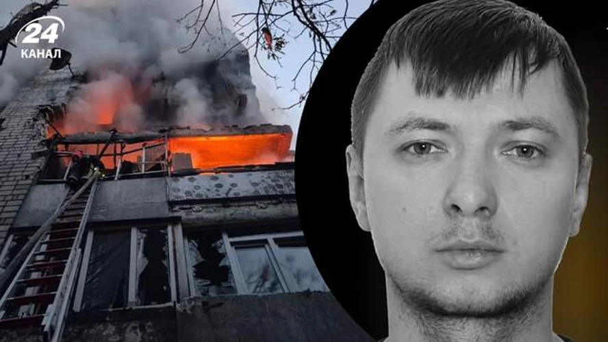 Рятувальники деблоковують тіло 35-річного інспектора відділу служби 102 поліції Львівщини з-під завалів будинку у Львові