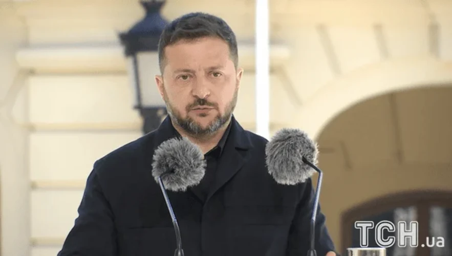 Президент України Володимир Зеленський під час спільної пресконференції з президентом Естонії