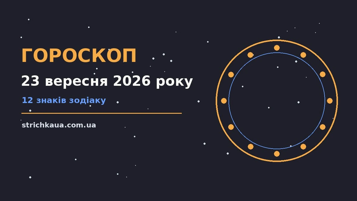 Гороскоп на 23 вересня 2026 року: затишний ранковий стіл із горнятком кави, нотатником і символами знаків Зодіаку